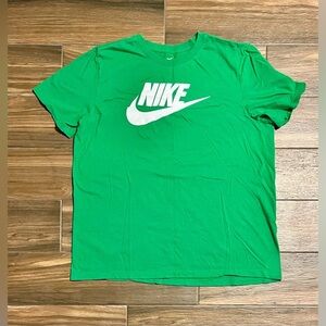 Nike Bright Green Tee with White Logo